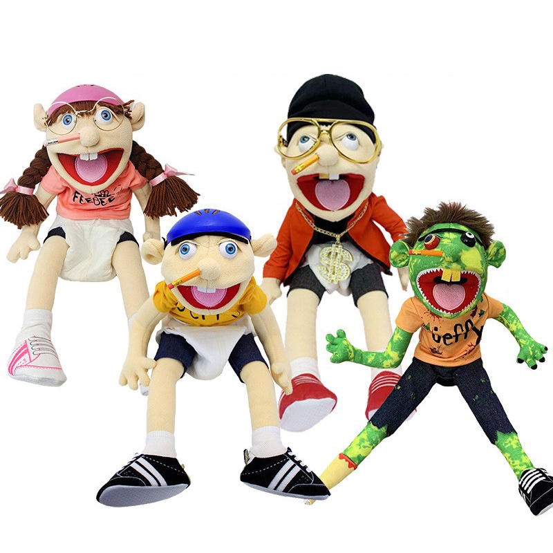 60cm Jeffy Puppet Doll Puppet Family Boy Hand Puppet Soft Toy Plush ...