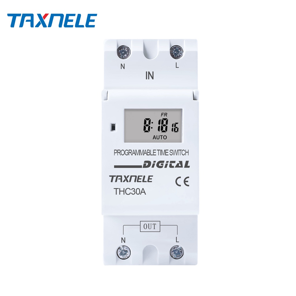 24VDC 16A DIN Rail Digital Programmable Timer Relay – Time Switch