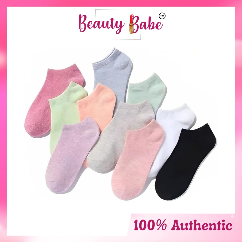 Candy Color Short Socks Women Cotton Non-slip Stokin Cute Sweet Female  Casual Ankle Socks Ins Fashion Korean Plain Low Top Socks