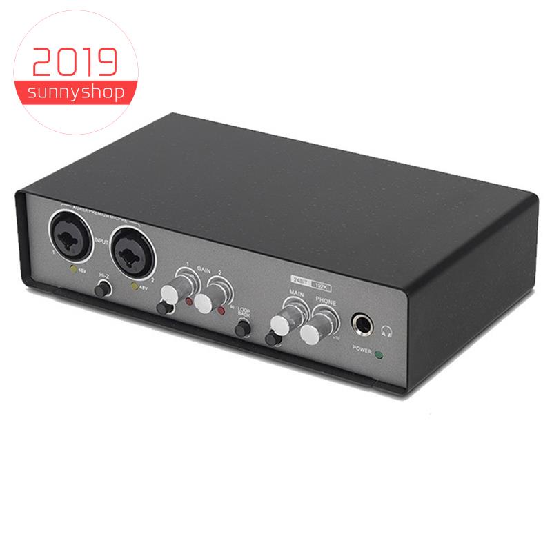 Audio Interface Sound Card 24Bit/192KHz AD Converter for Electric