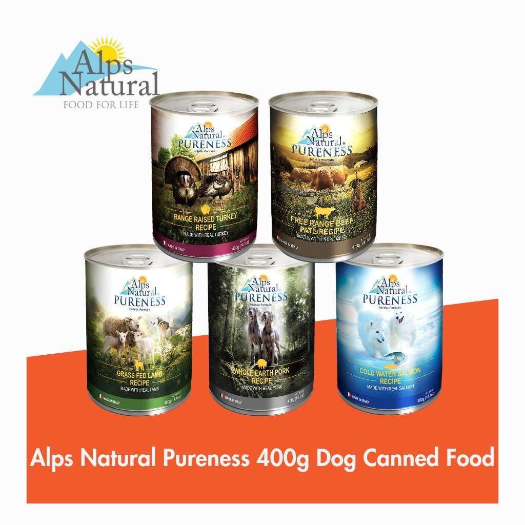 Alps Natural Pureness Dog Wet Can Food 400g Holistic Dog Food From