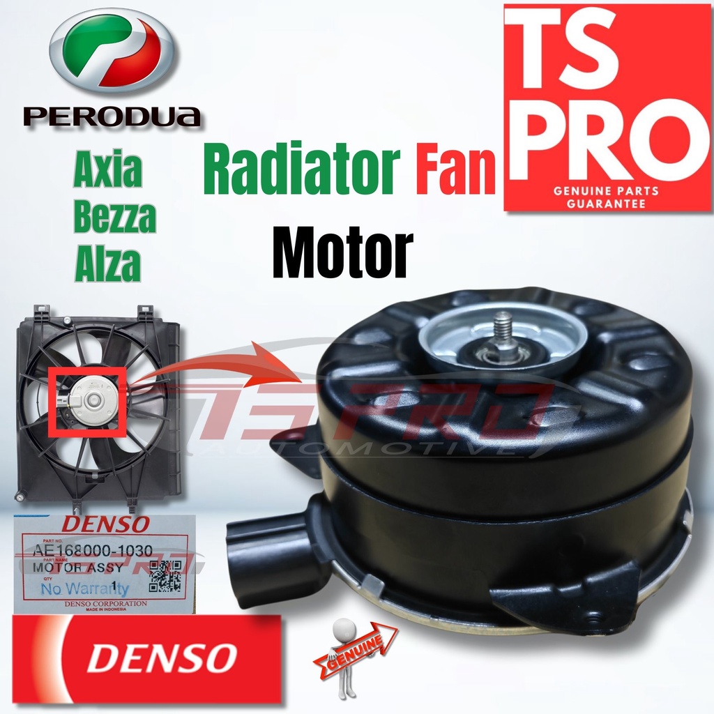 Perodua Axia Bezza Alza Genuine Denso Radiator Cooling Fan Motor Kipas ...