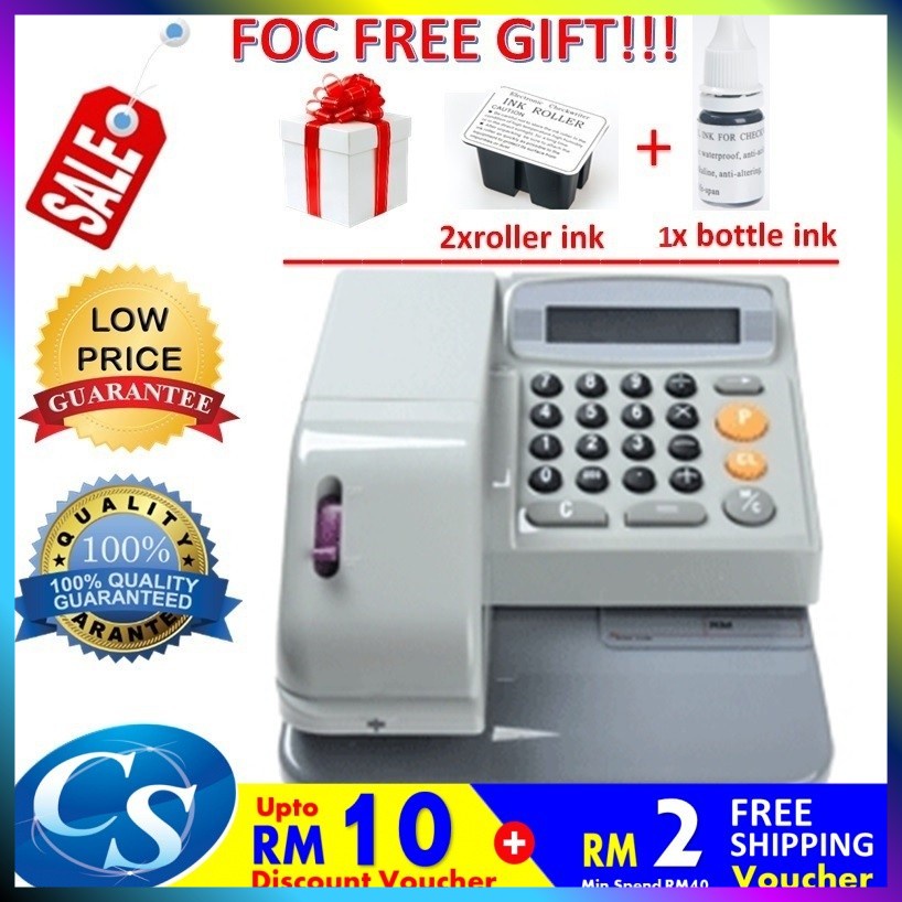 🔥🔥 Multi Currency Cheque Writer MCEC310 Check Writer Cheque Printer🔥🔥