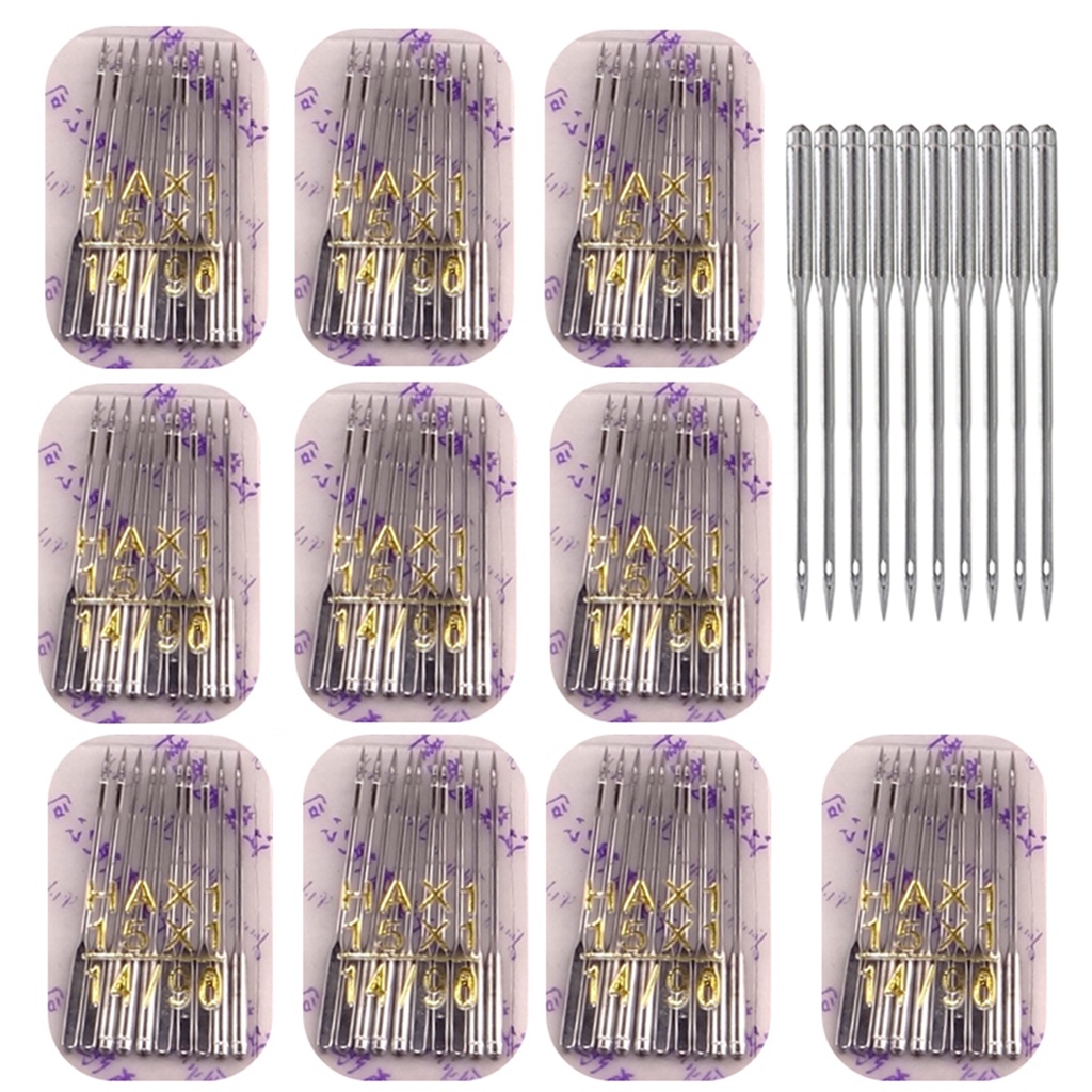 100pcs 14/90 Sewing Needles For Brother Singer Toyota Domestic Knitting