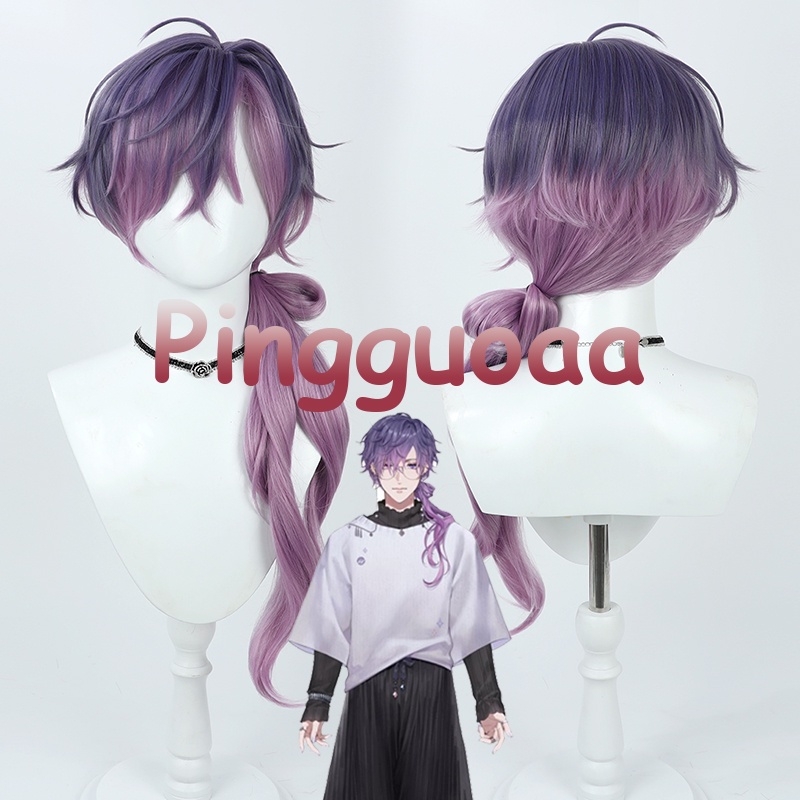 Dark purple cosplay clearance wig