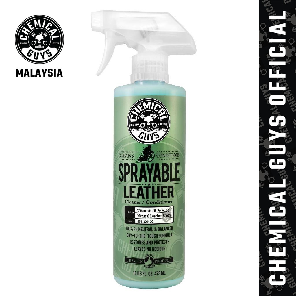 Chemical Guys Sprayable Leather Cleaner And Conditioner In One 16oz