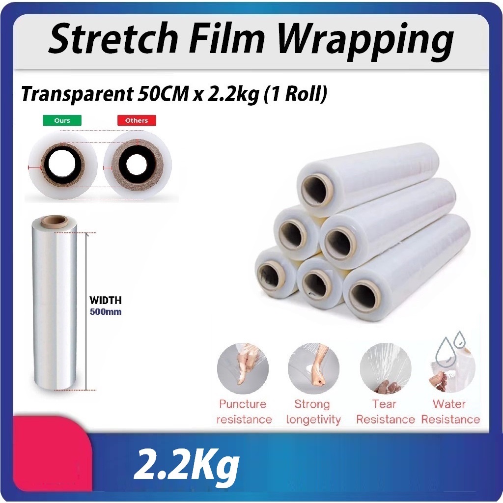 Clear Stretch Film Wrapping Film Plastic Pallet Wrap Pembalut Plastik