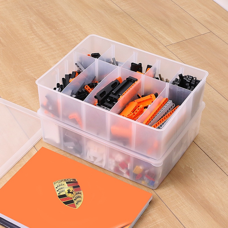 Lego Storage Box MultiGrid Transparent lego Sorting Box Toy Building