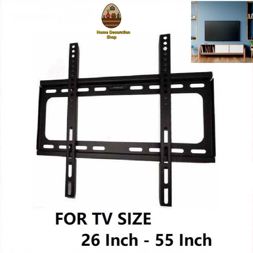 26'' 65'' inch home television hanging wall bracket tv mounting bracket lcd / led black 2665