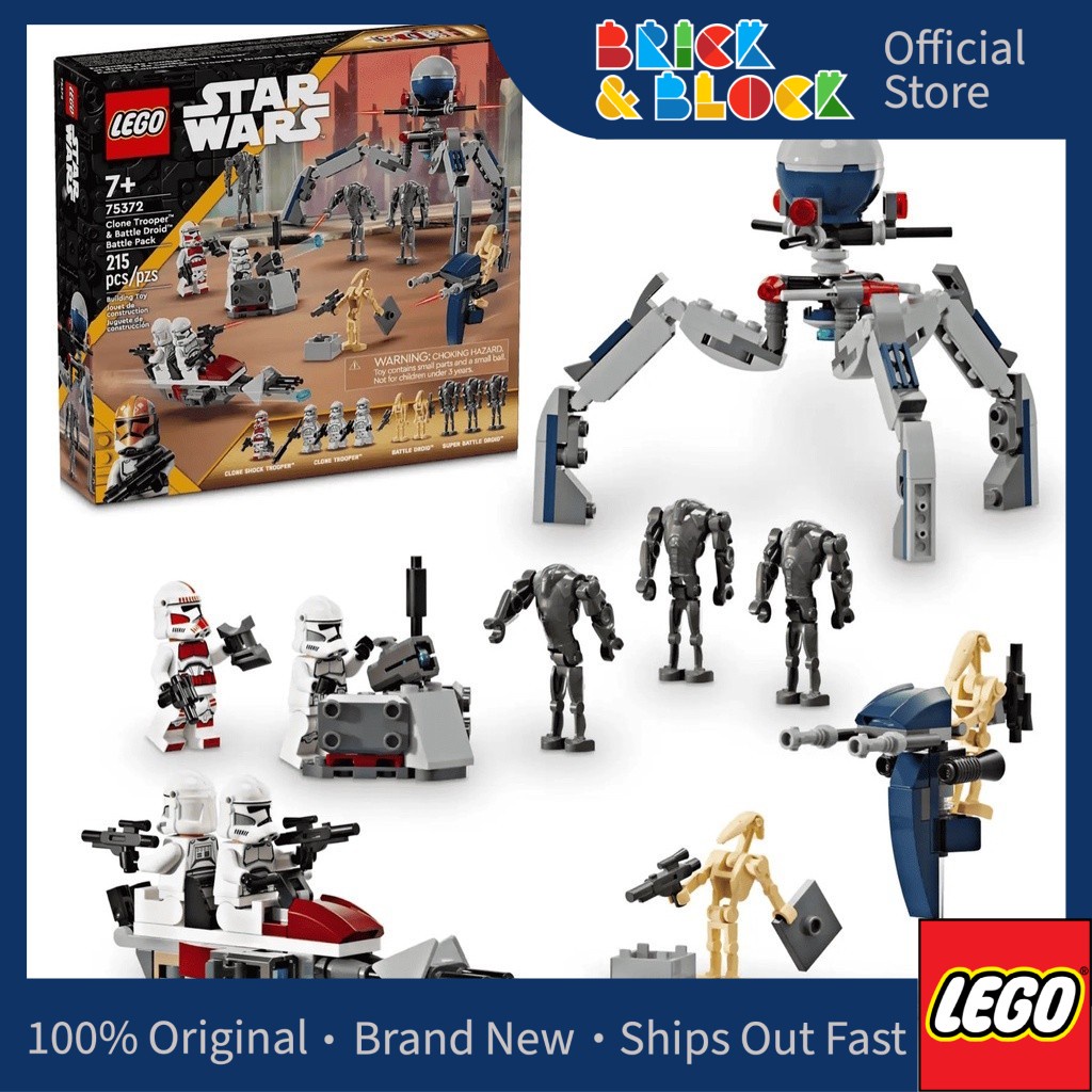 LEGO 75372 Clone Trooper Battle Droid Battle Pack LEGO Star Wars Shopee Malaysia