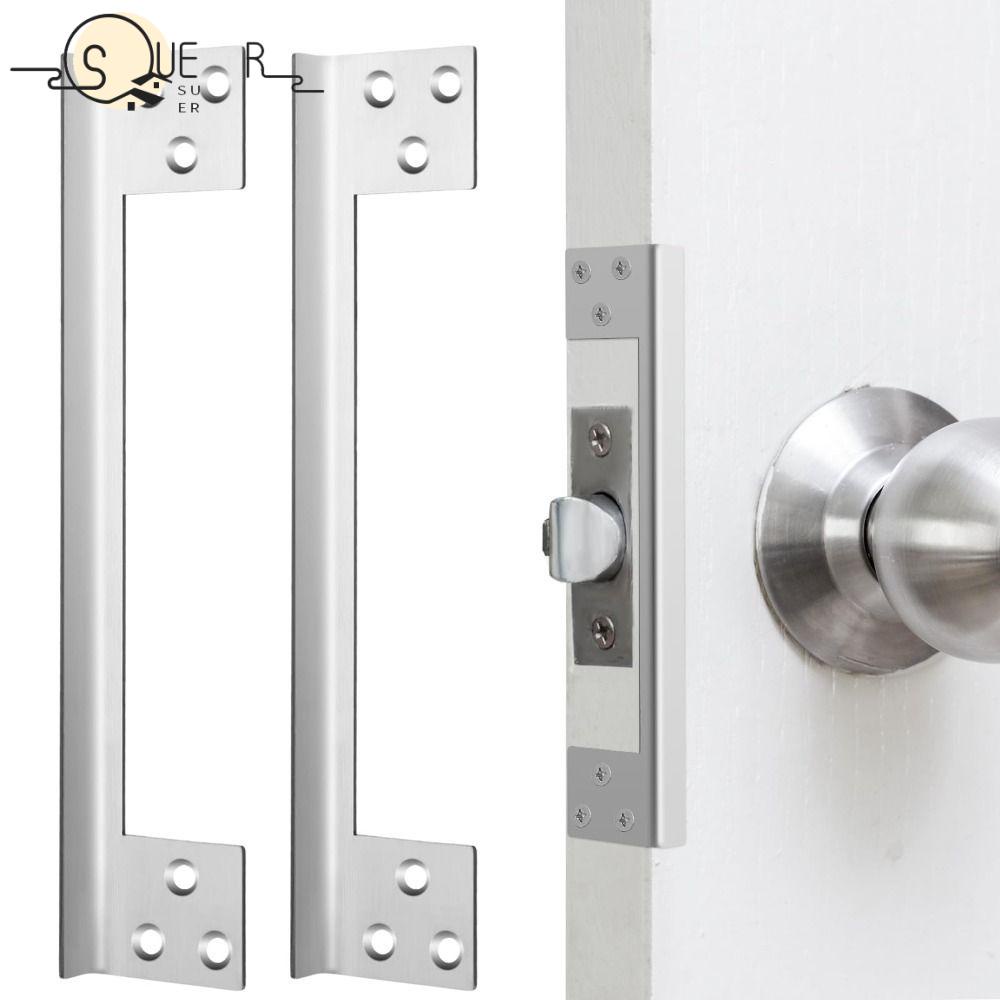 SUEREN Outswing Angle Latch Protector, 7 Inch Stainless Steel Door