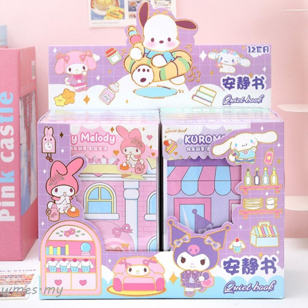 WMES1 KT Quiet Book Toys, Anime Activity Books My Melody DIY Kuromi ...