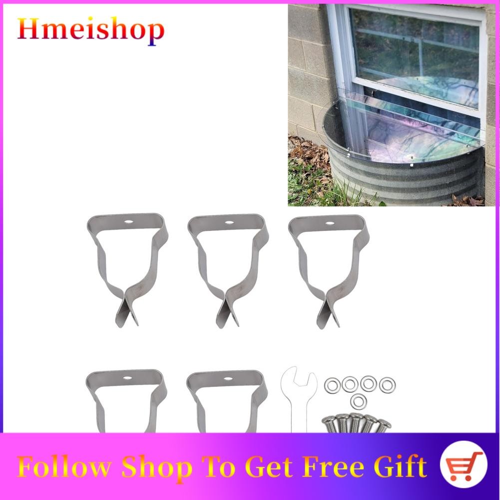 Hmeishop Window Well Cover Hardware Kit Spring Clamp Heavy Duty Cold ...