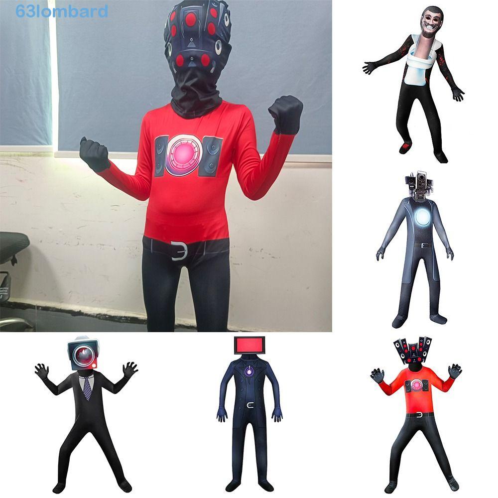 LOMBARD Skibidi Toilet Cosplay Costume, TV Man Sound Man Horror Game Figure  Clothing, Cool Monitor Cosplay Clothing Props Camera Halloween | Shopee  Malaysia