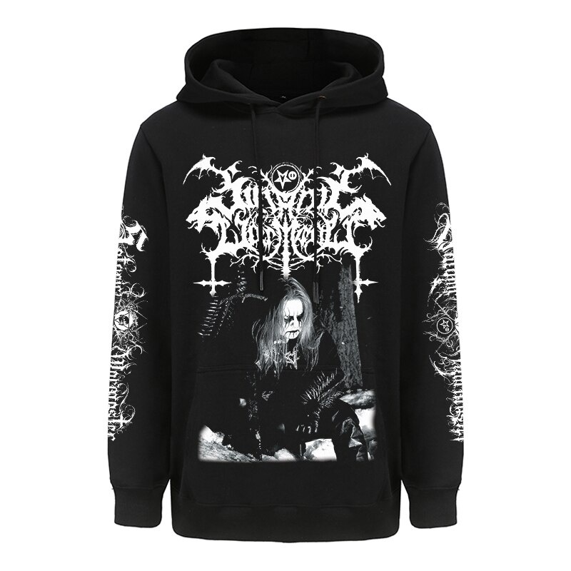 Finland Band Satanic Warmaster Harajuku Pollover Sweatshirt Streetwear Soft Black Heavy Metal Hoodies Punk Shopee Malaysia