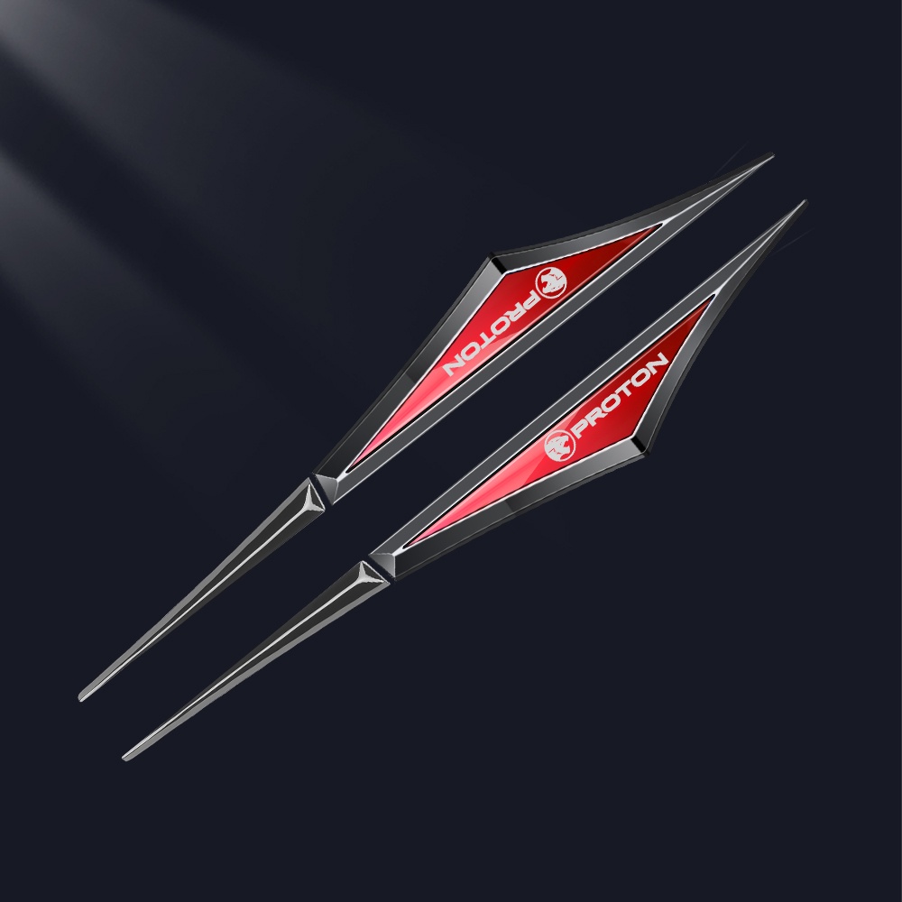 Car Body Metal Sticker Car Fender Side Blade Badge Car Door Edge Intake ...