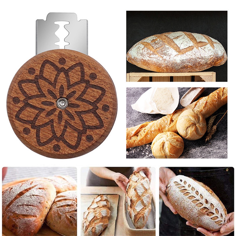 Round Baguette Cutter UFO Bread Lame Dough Score Cutting Tools French ...