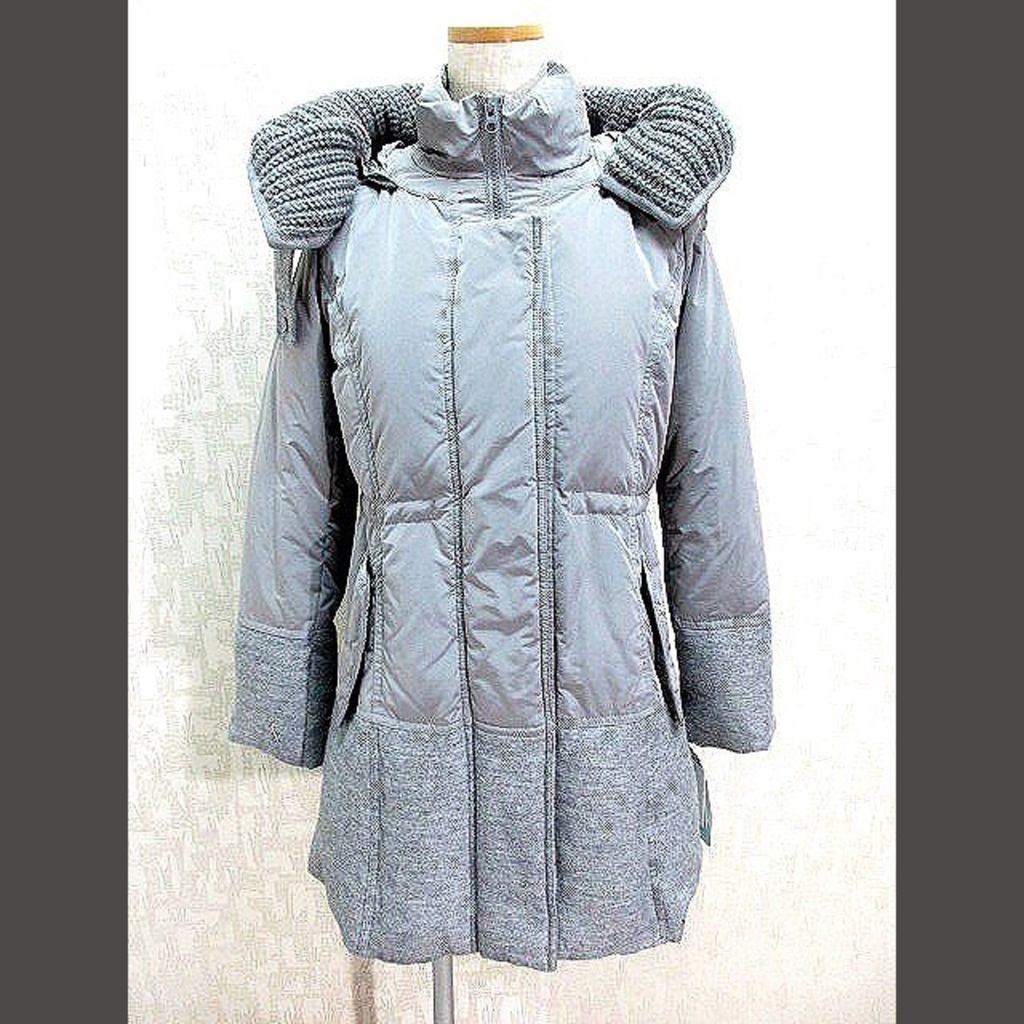 Anreclé en recre coat down coat hood separate cloth gray 2 Direct from