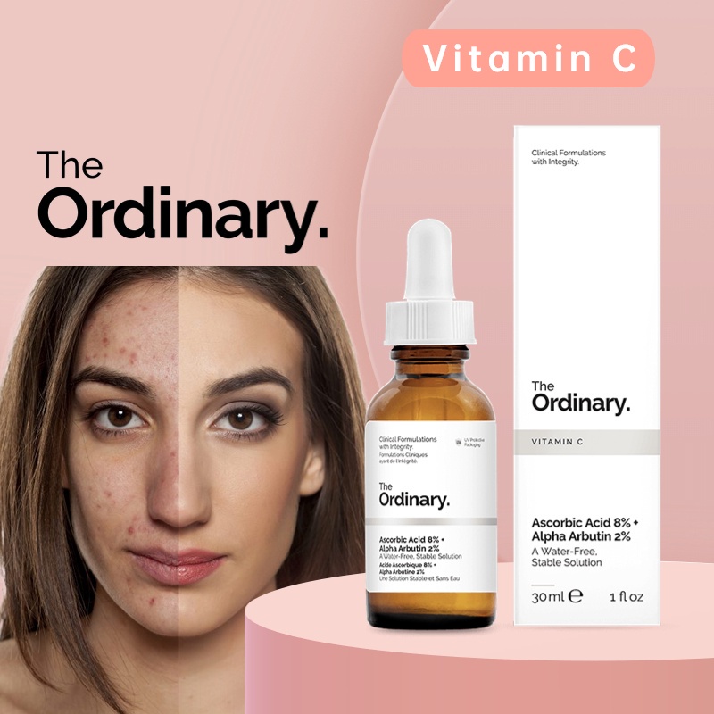 The Ordinary Ascorbic Acid 8 + Alpha Arbutin 2 Vitamin C Serum Pimple