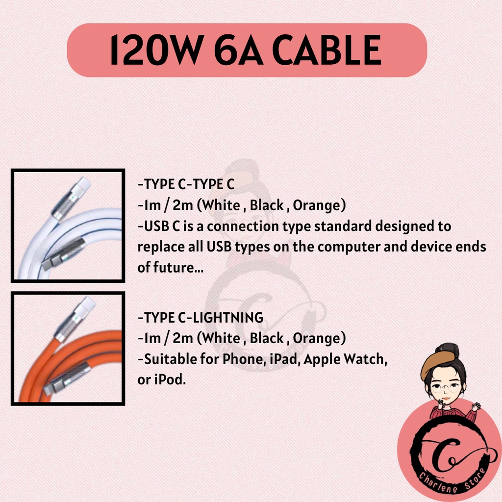 120W 6A Super Fast Charge TypeC Micro USB Liquid Silicone Cable Quick ...