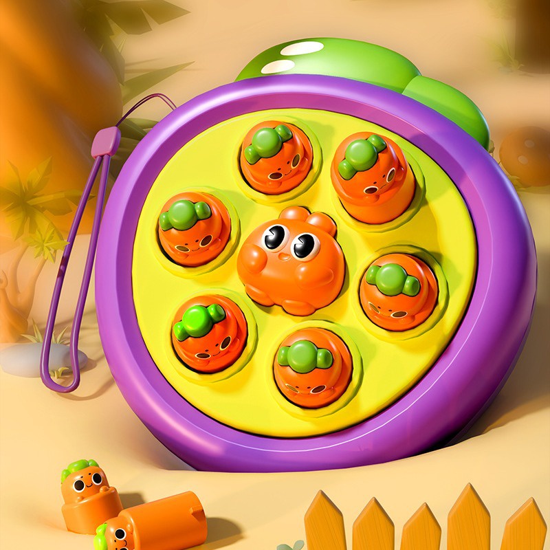 Carrot WhackAMole Mini Pocket Puzzle Interactive Children'S Toy