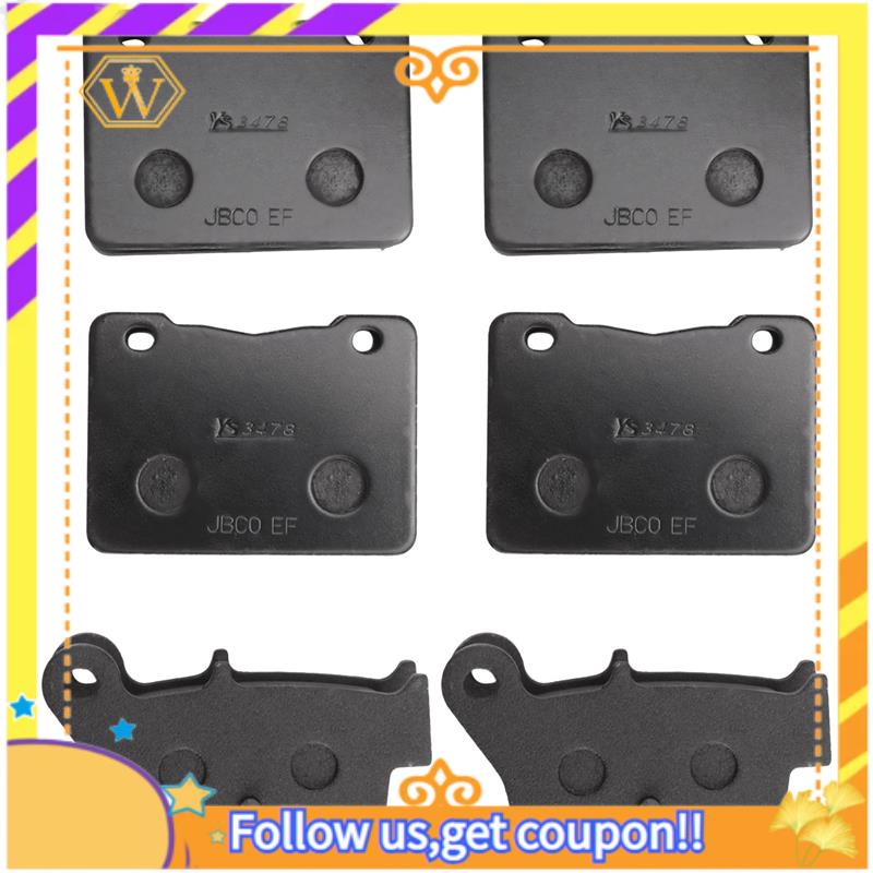 【W】Motorcycle Front and Rear Brake Pads Sets for SYM MaxSym 400I 2011