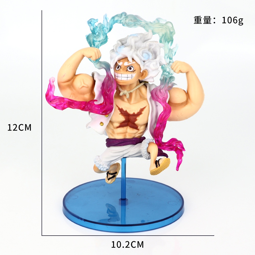 One Piece Anime Five-Gear Luffy Muscle Nica Anime Action Figure Plastic ...