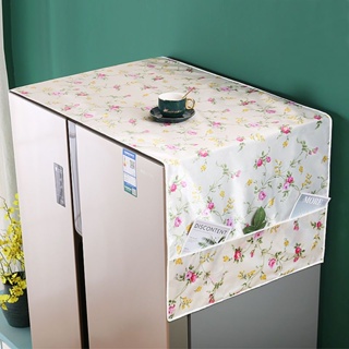 Refrigerator cover cloth single and double door freezer dust-proof cover  curtain drum washing machine cover towel to open the door fabric lace