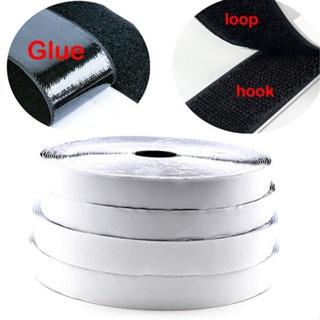3ft Nylon Velcro Roll Double Sided Black Adhesive Strong Self-Adhesive Hook and Loop Tape Roll Sticky Back Strip Velcro Tape