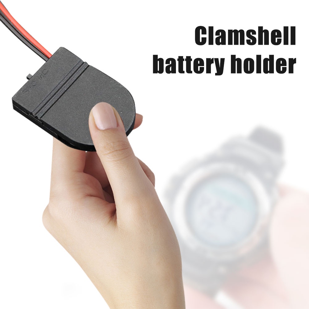 5 Portalampada/Supporti Per Batteria CR2032 Con Interruttore ON-OFF - Custodia Portabatteria - Foto 2