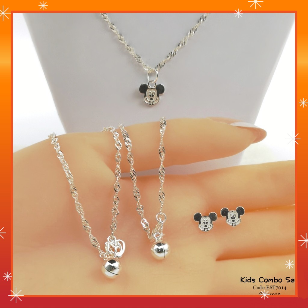 Mickey mouse jewelry on sale set