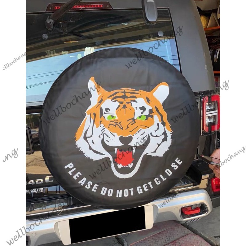 Car Tire Cover 17in – PVC Leather Spare Tyre Protector, Black, Universal Fit 80-83cm, BCSMMCAR