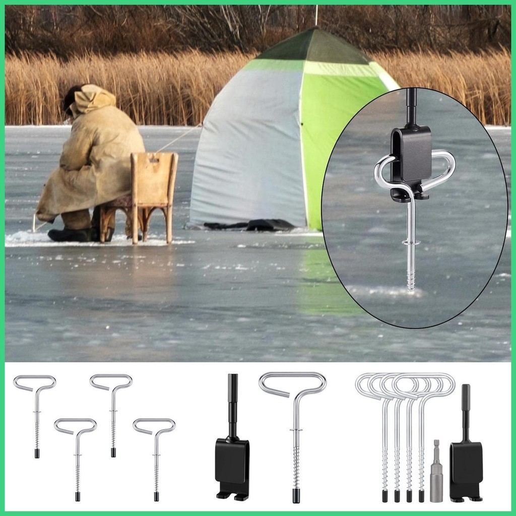Ice Anchor Adapter Shaft Ice Stake Ground Ice Auger Ice Fishing Tools