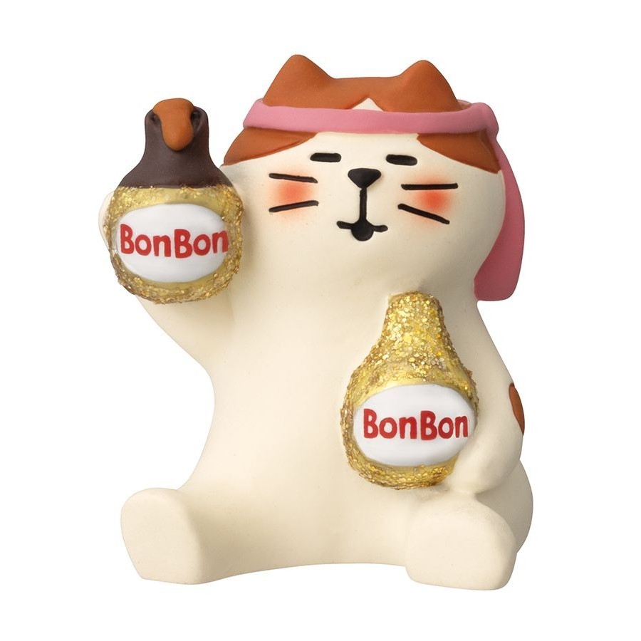 Japan DECOLE Bonjour Chocolate Doll/Whiskey Candy Cat eslite
