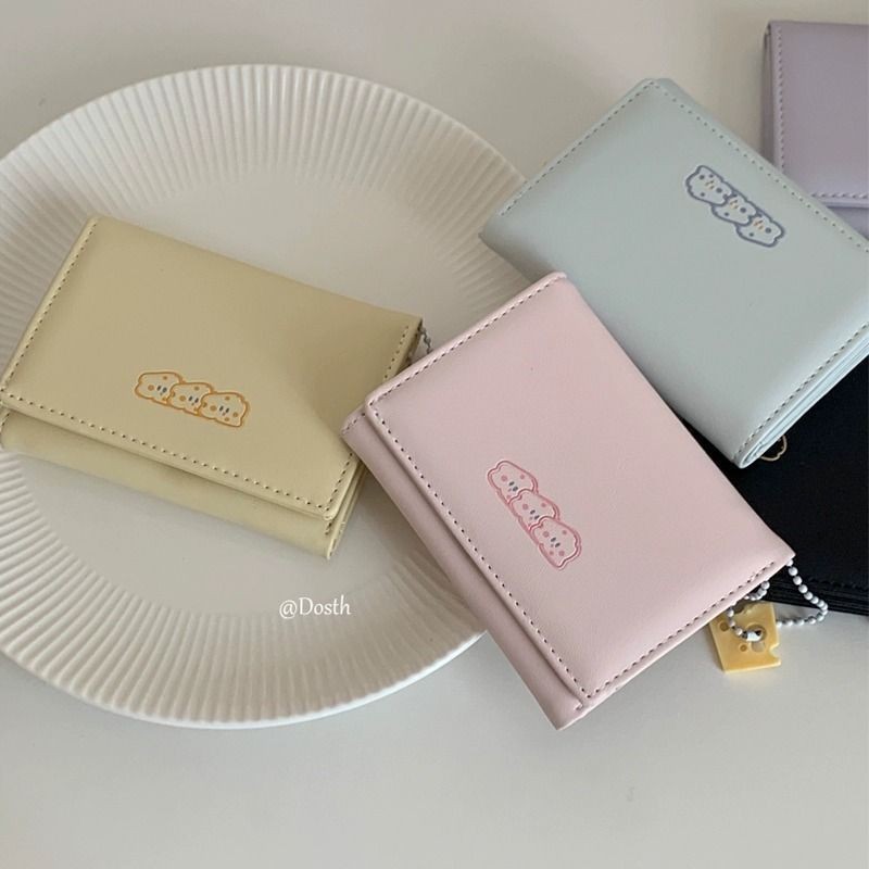 2024 Cheese Cheese Short Small Wallet Female Student Cute Cartoon Large ...