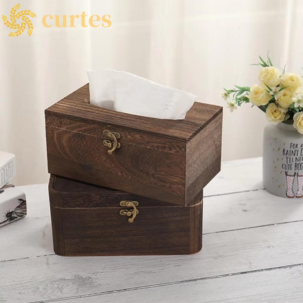 CURTES Tissue Box, Treasure Box Design Rectangular/Square Napkin Holder ...