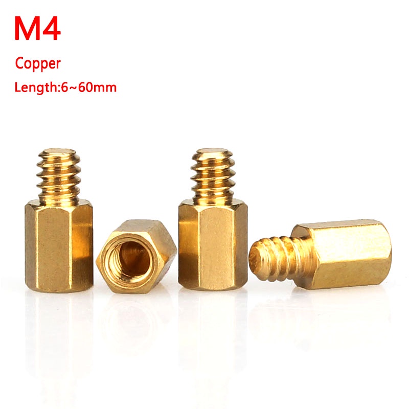 Copper Hex Brass Male Female Standoff Isolation Thread Pillar Pcb Chassis Coupling Column