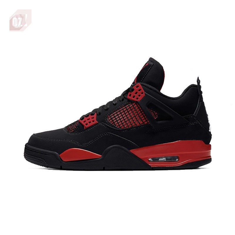 High quality sports shoes Tennis genuine Air Jordan 4 AJ4 Joe 4 black ...