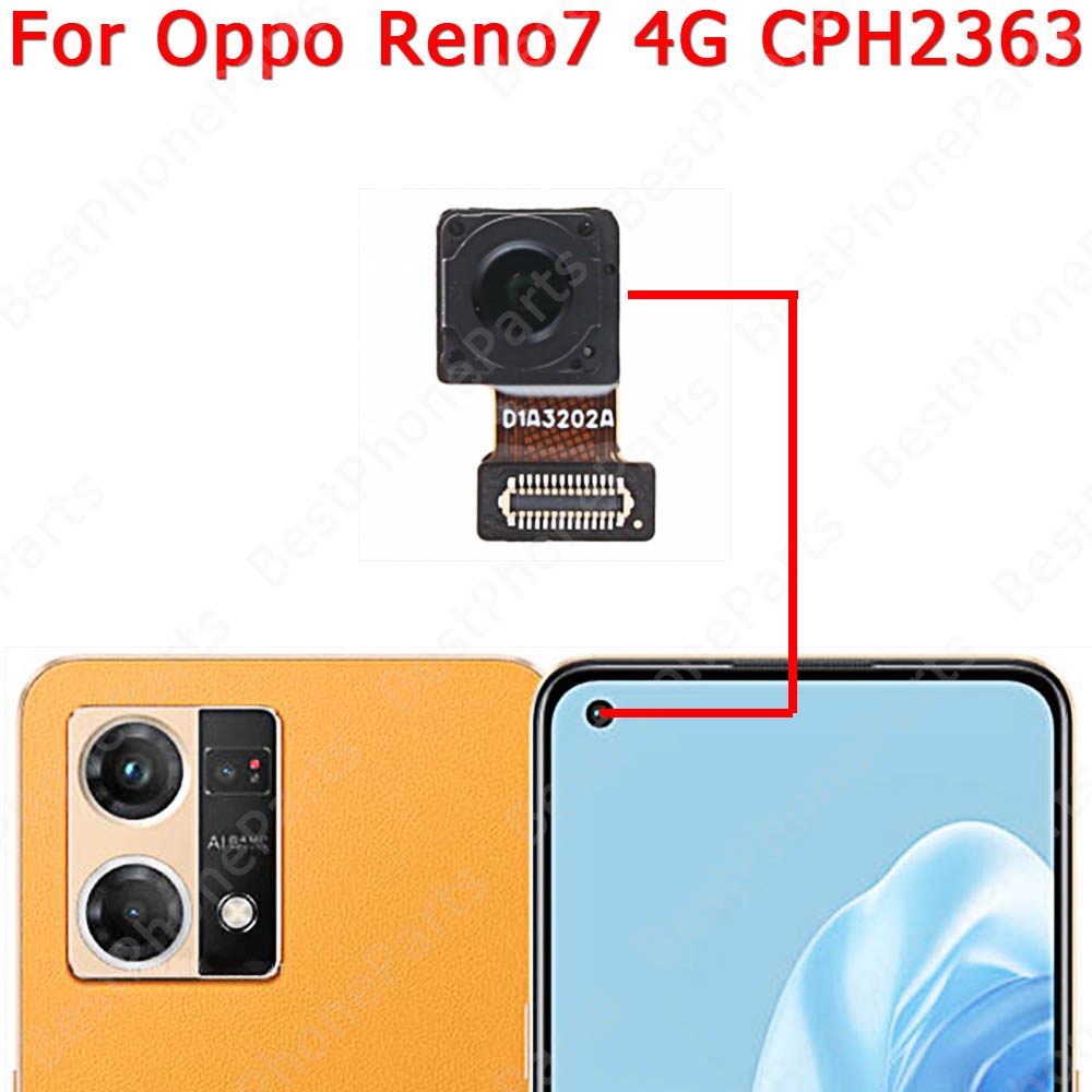 Original Rear Big Front Camera Module For OPPO Reno7 4G Reno8 5G Reno 7 ...