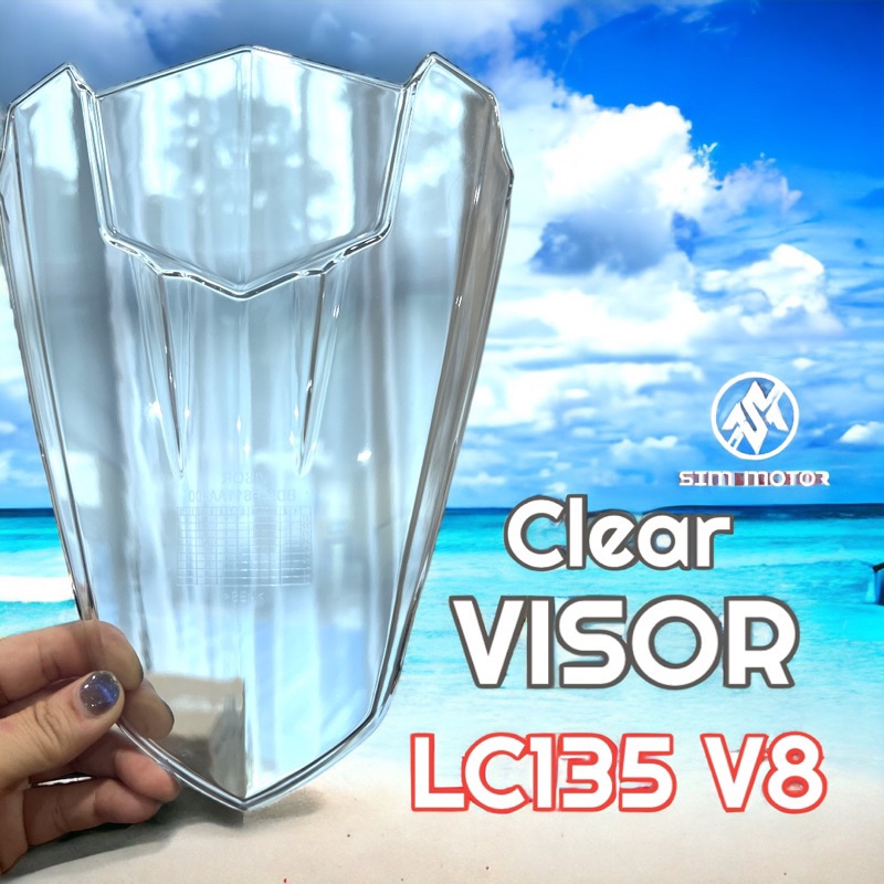 LC135 V8 FI HANDLE WINDSHIED VISOR CARBON / CLEAR | Shopee Malaysia