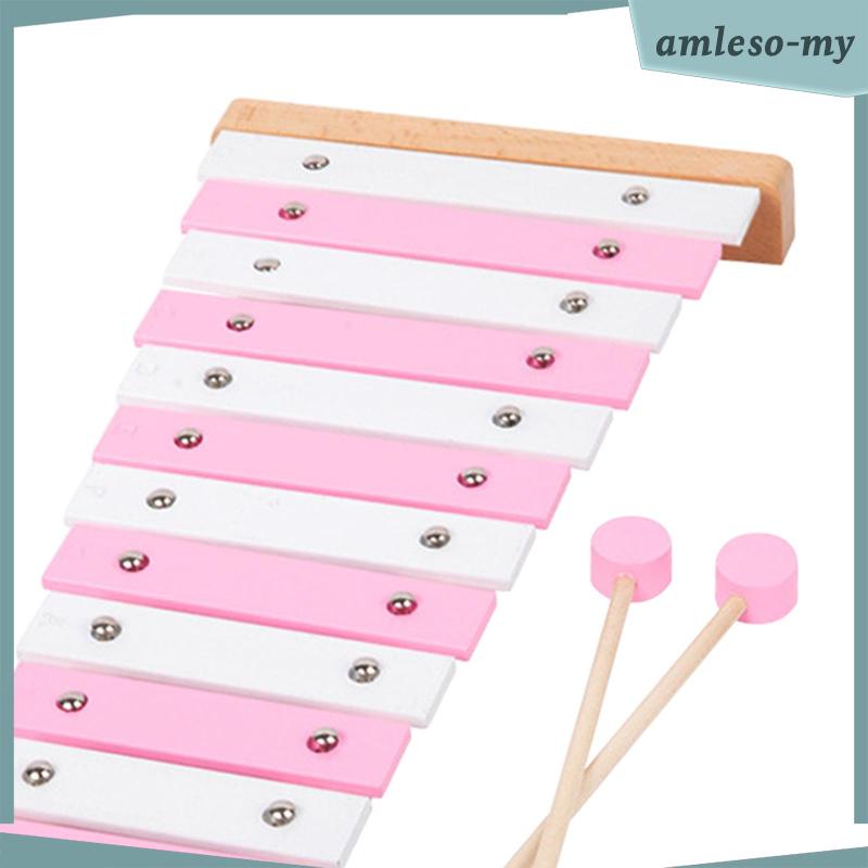 [AmlesoMY] 15 Note Metal Xylophone Hand Percussion Percussion Xylophone