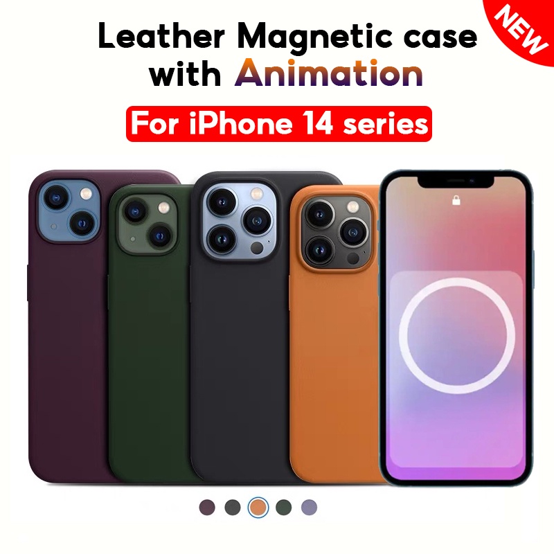 High Quality Magnetic Leather Case for iPhone 14 Pro Max 14 Plus