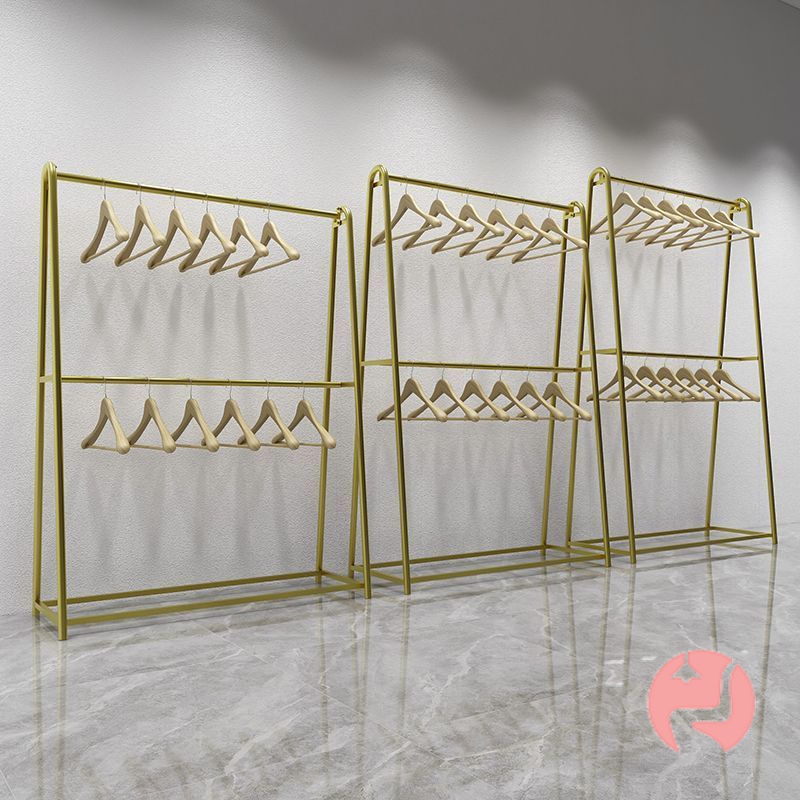 Double-Layer Garment Rack for Clothing Store, Hanging Clothes Rack ...