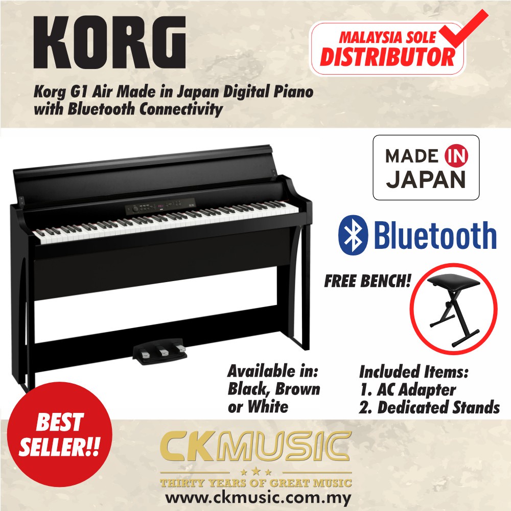 Korg g1 air 2024 headphone jack