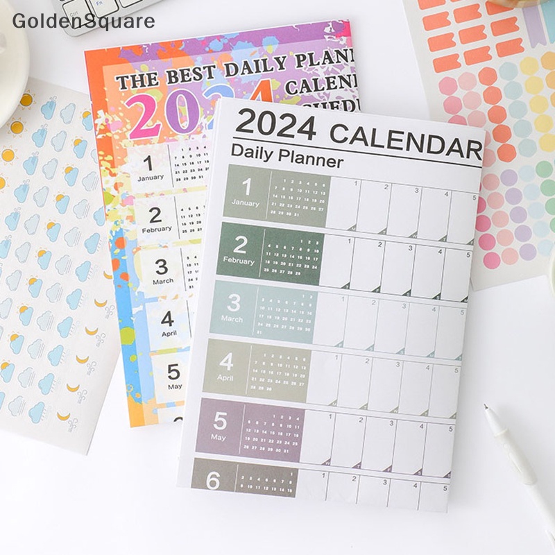 GG 2024 Calendar Daily Schedule Planner Sheet Cute Wall Calendar Yearly ...