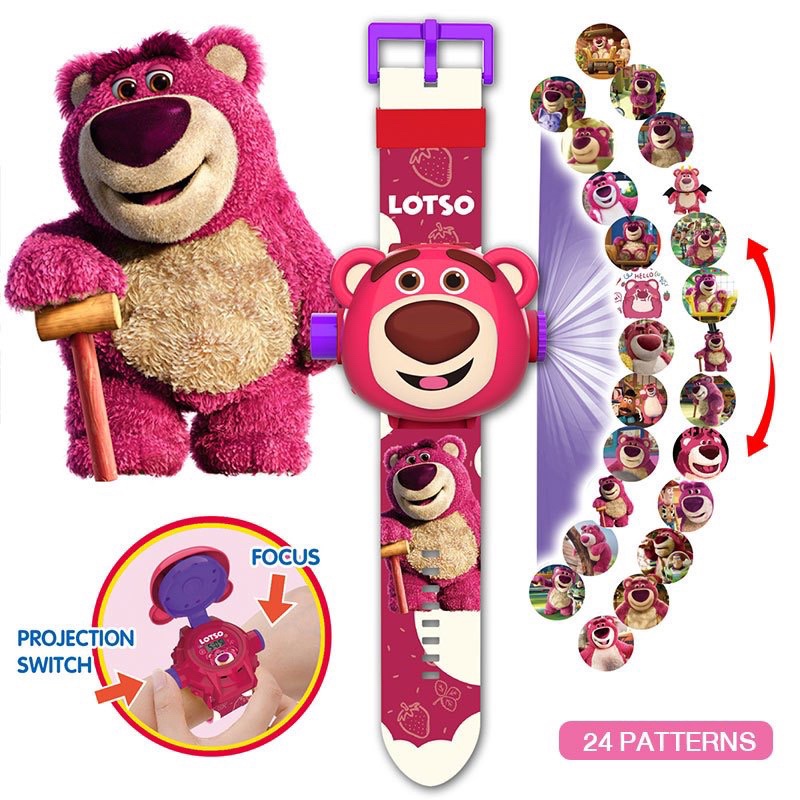 Lotso Bear Kids Watch Sanrio Watch Strawberry Bear Watch Cute 3D ...