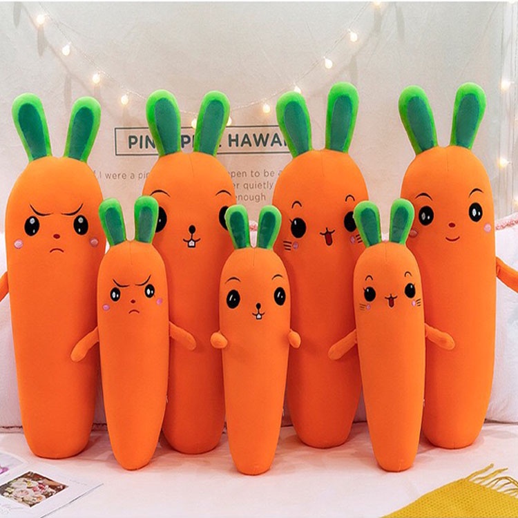 Creative Lovely Carrot Rabbit Plush Toy Doll Pillow Doll Vegetable Doll ...