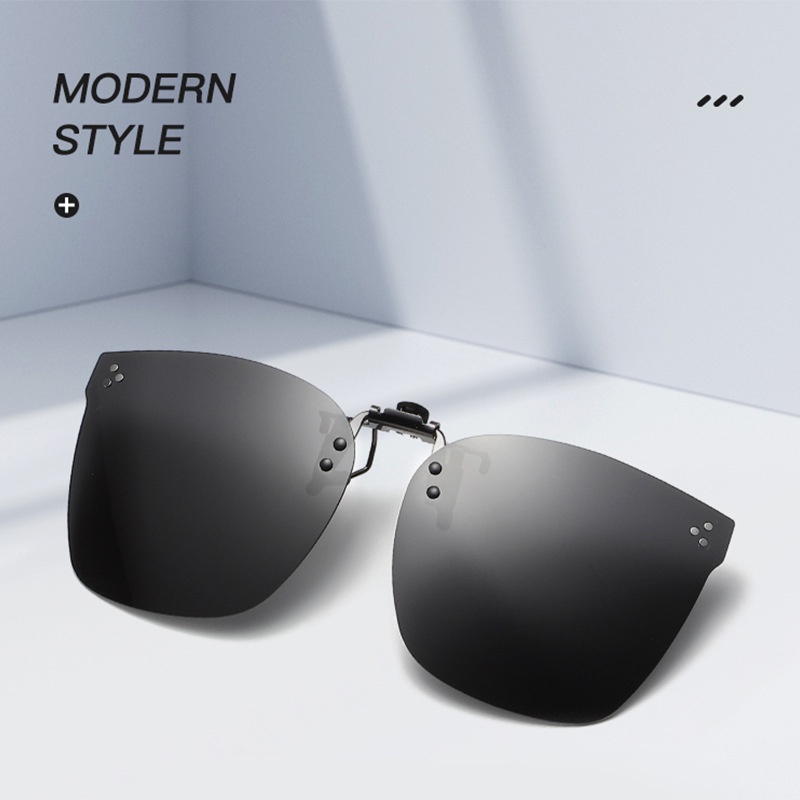 Clip On Style Sunglasses UV400 Polarized Fishing Eyewear Day Time Night Vision Glasses