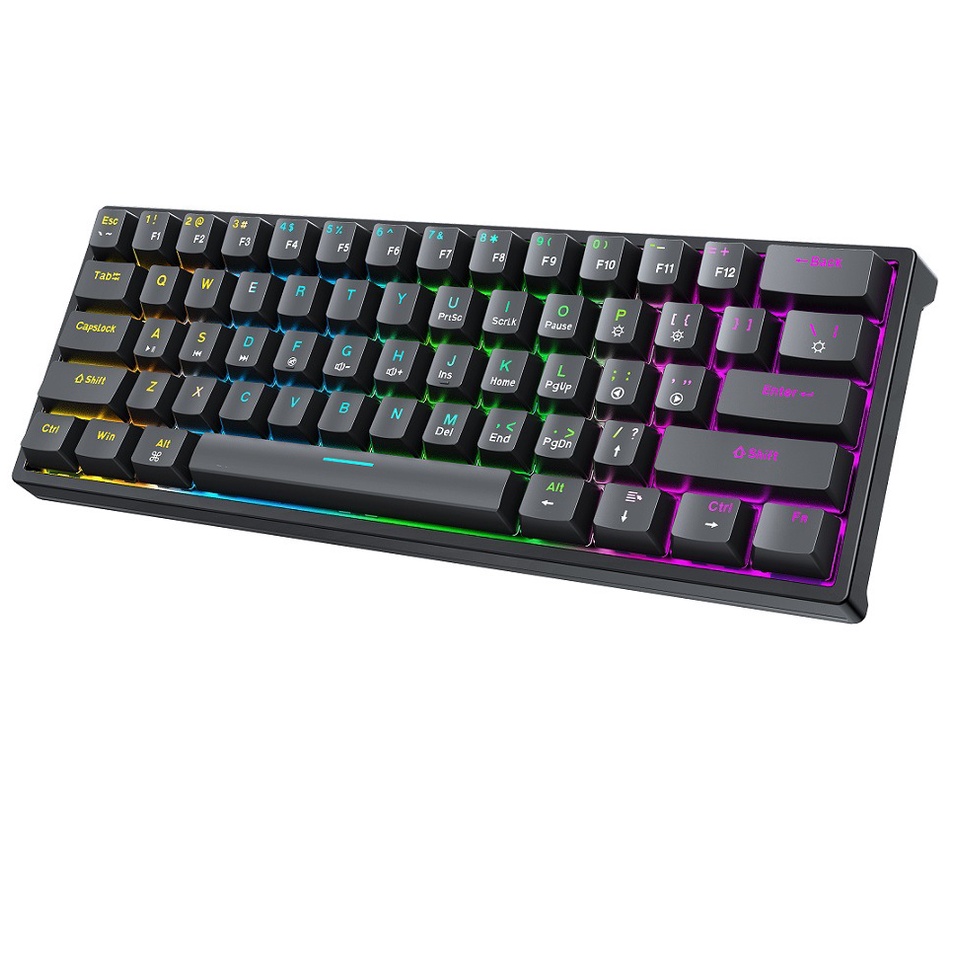 Crossborder BAJEAL G101 Wired 61Key Green Axis Portable Luminous RGB