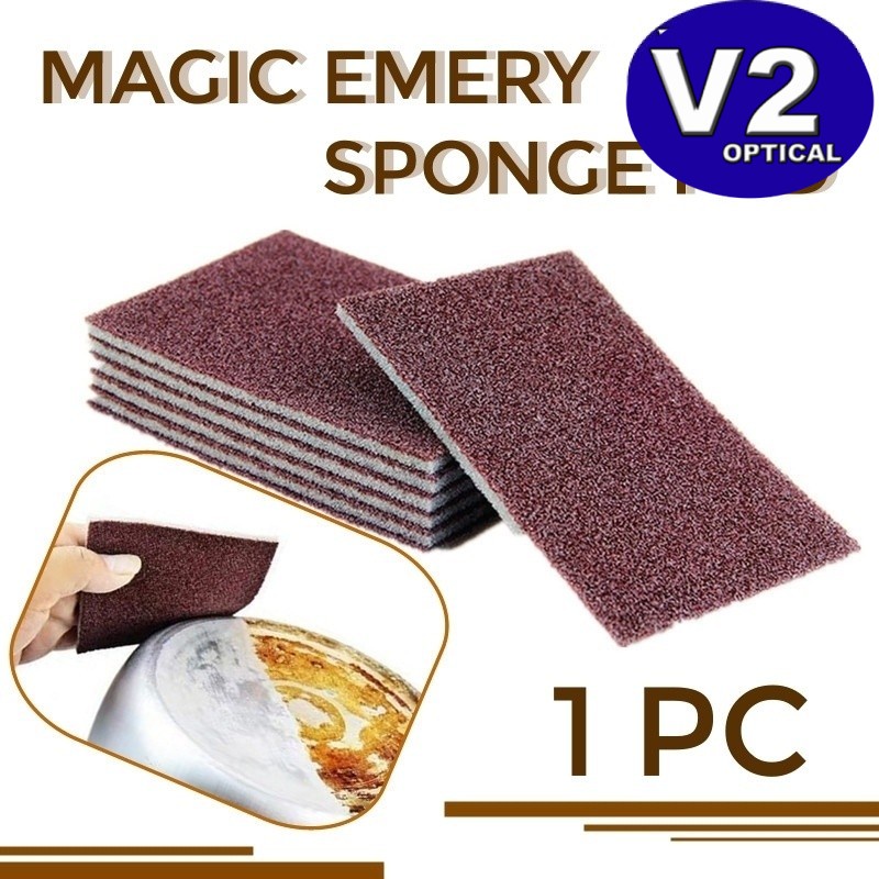 (1 PC)Magic Nano Emery Sponge Pad Cleaning Carborundum Eraser Rub Dish ...